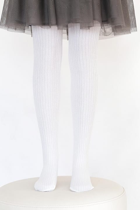 Rib Viskon Kaydırmaz Taban Çocuk Külotlu Çorap Daymod 2112027