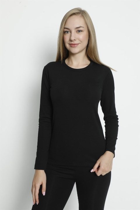 Pamuklu Esnek Tek Parça Body Arma Yıldız 3343 - Siyah