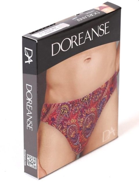 Pamuklu Şahmeran Desenli Erkek Slip Doreanse 1007 - Bordo