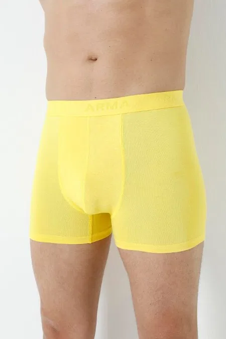 Pamuklu Sarı Erkek Bambu Boxer 3'lü Paket Arma Yıldız 1172 - Sarı