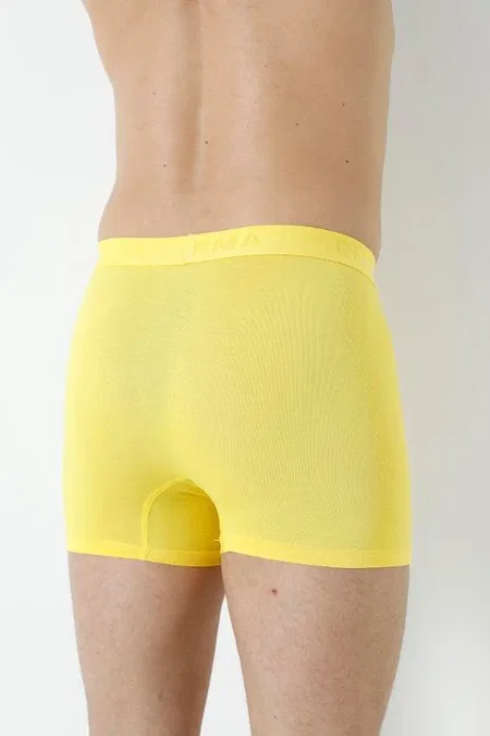 Pamuklu Sarı Erkek Bambu Boxer 3'lü Paket Arma Yıldız 1172 - Sarı