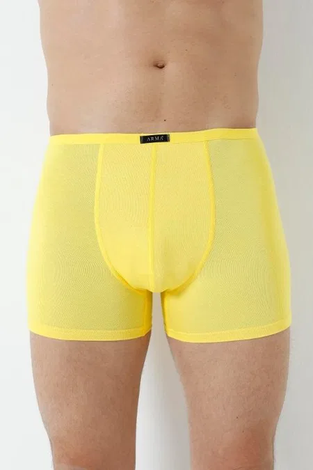 Bambu Kumaş İnce Bel Lastikli Boxer Arma Yıldız 1190 - Sarı