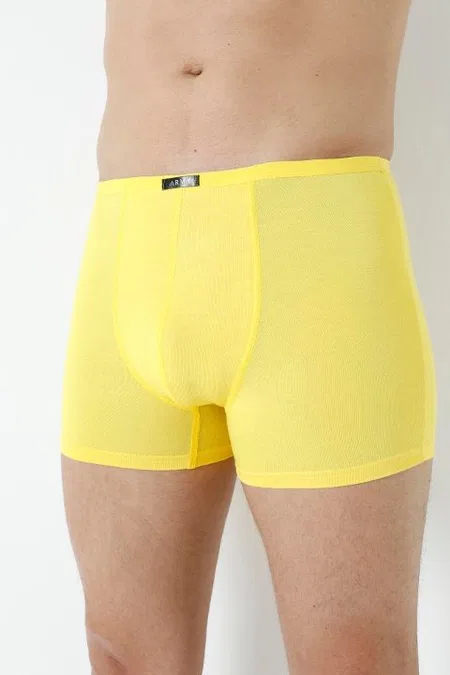 Bambu Kumaş İnce Bel Lastikli Boxer Arma Yıldız 1190 - Sarı