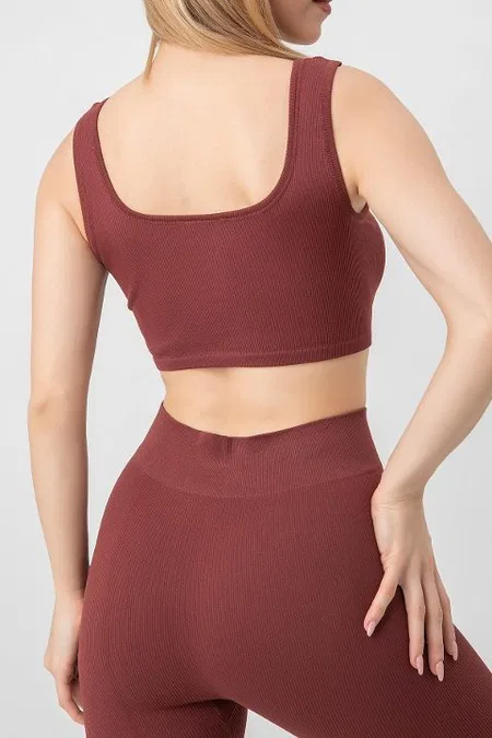 Seamless Fitilli Spor Sütyeni DoReMi 002-000144 - Bordo