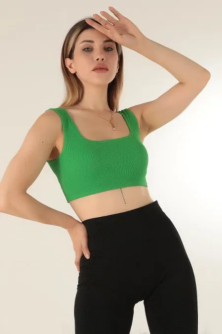 Seamless Fitilli Spor Sütyeni DoReMi 002-000144 - Haki