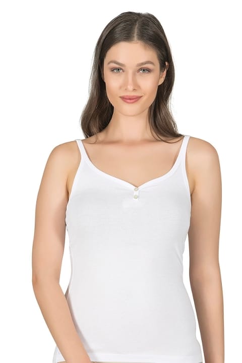 İnce Askılı Pamuklu Modal Kadın Atlet Özkan 22164 - Beyaz