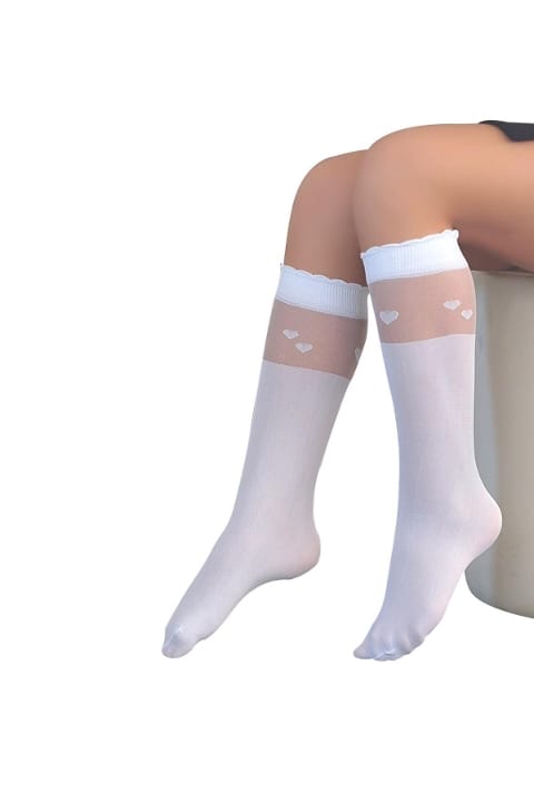 Kaydırmaz Tabanlı Pamuklu Çocuk Dizaltı Çorap Daymod 2221001