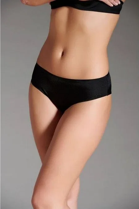 Yüksek Bel Destekli Microfiber Slip Külot Eros 1000 - Siyah