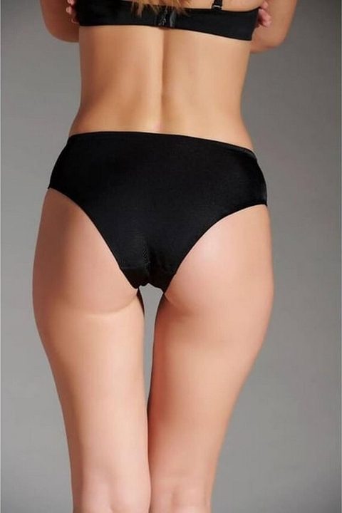 Yüksek Bel Destekli Microfiber Slip Külot Eros 1000 - Siyah