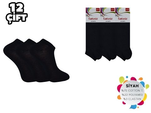 Şirin Dikişsiz Bayan Penye Patik Çorap 12'li Düşük Denye Şirin 0645 - Görsel 4