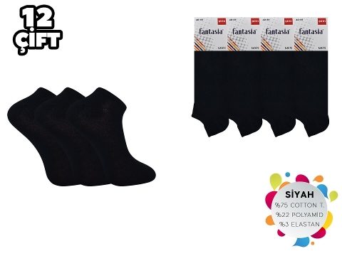 Dikişsiz Pamuklu Erkek Patik Çorap Şirin 0675