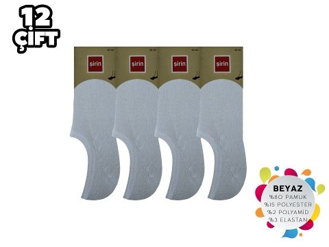 Düşük Denye Kapalı Kadın Penye Babet Çorap Şirin 7027 - 2