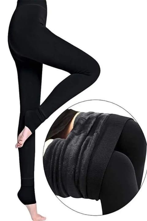 Yüksek Bel Esnek Peluş Tayt Pera Fitol 8022