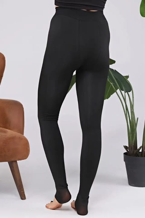 Pera Fitol Yüksek Bel Esnek Peluş Tayt Pera Fitol 8022 - Görsel 3