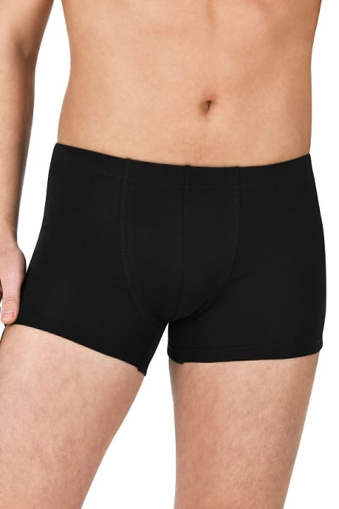 Pamuklu Likralı Esnek Rahat Boxer Şort Özkan 12024 - Siyah