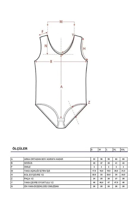 Özkan Kalın Askılı Pamuklu Modal Sıfır Kol Body Özkan 26599 - Görsel 5