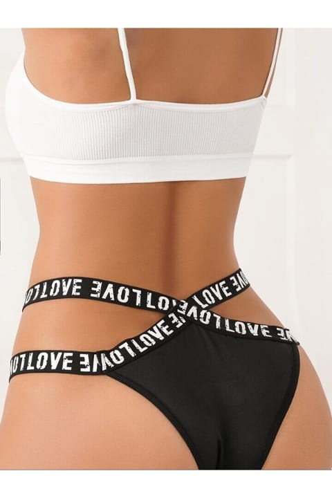 Yüksek Bel Dantel Body Siyah Lily Bianca 1020 - Siyah