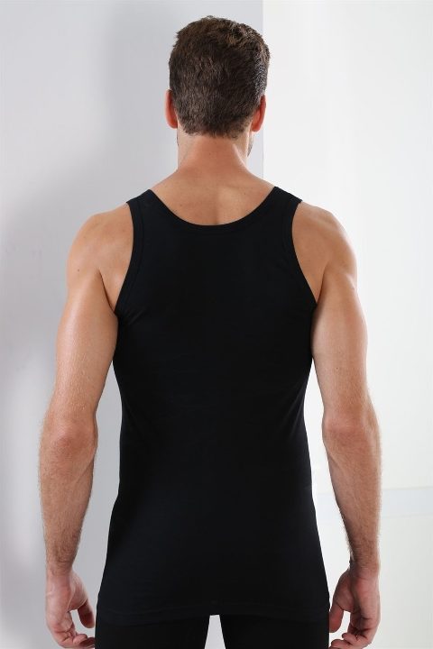 Siyah Ribana Pamuklu Atlet Erkek Arma 1007 - 2