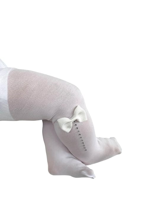 Beyaz Süslü Mycro Bebek Külotlu Çorap Daymod 2142038 - 2