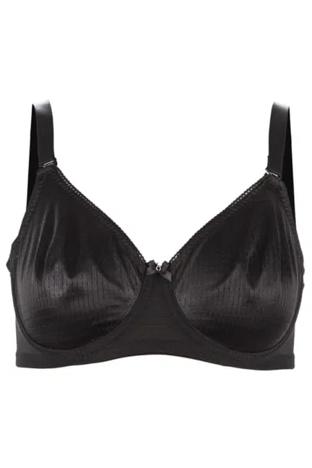 Dantel Detaylı Balenli Toparlayıcı Sütyen Yeni İnci 1710 - Siyah