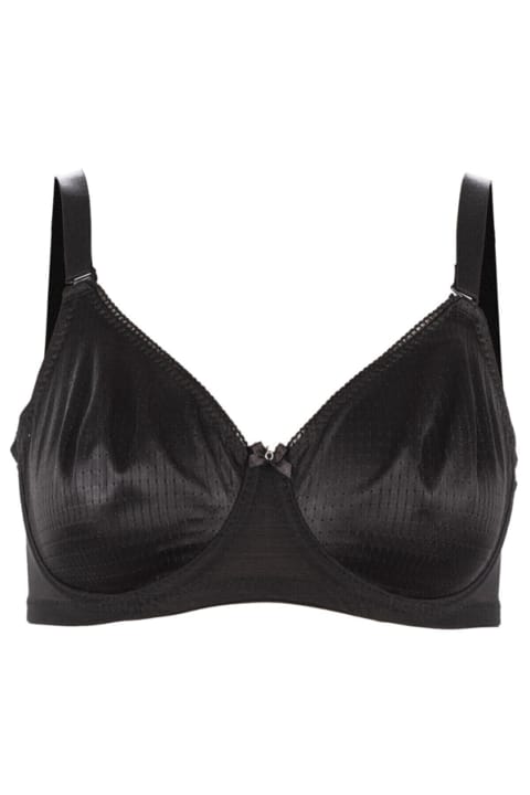 Dantel Detaylı Balenli Toparlayıcı Sütyen Yeni İnci 1710 - Siyah