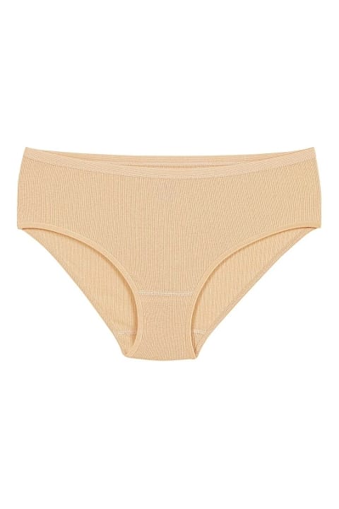 Pamuklu Yüksek Bel Bato Külot 6'lı Paket Yıldız 3586 - Ten