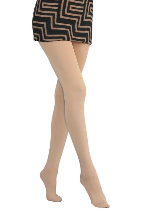 Pamuklu Likralı Termal Külotlu Çorap Daymod 1112046 - Ten