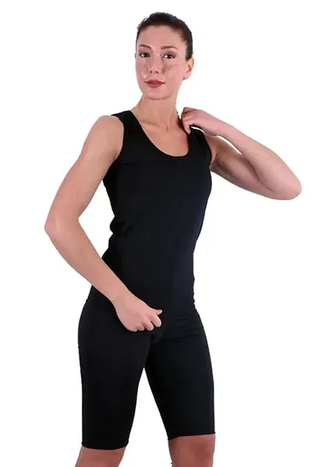 Termal Sauna Agraflı Şort Atlet Takım Pera Fitol 9010 - Siyah