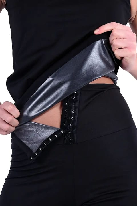 Pera Fitol Termal Sauna Agraflı Şort Atlet Takım Pera Fitol 9010 - Görsel 5