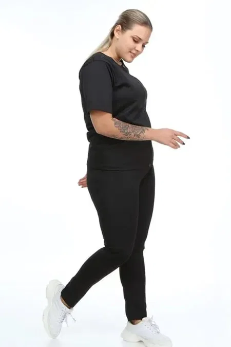 Termal Nem Yönetimli Spor Takım Kısa Tayt Büstiyer Pera Fitol 9002 - Siyah
