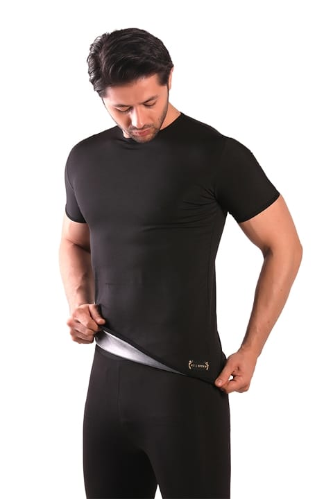 Pera Fitol Ribana Kesim Termal Sauna Kısa Kol Erkek Atlet Pera Fitol 9053 - Görsel 3