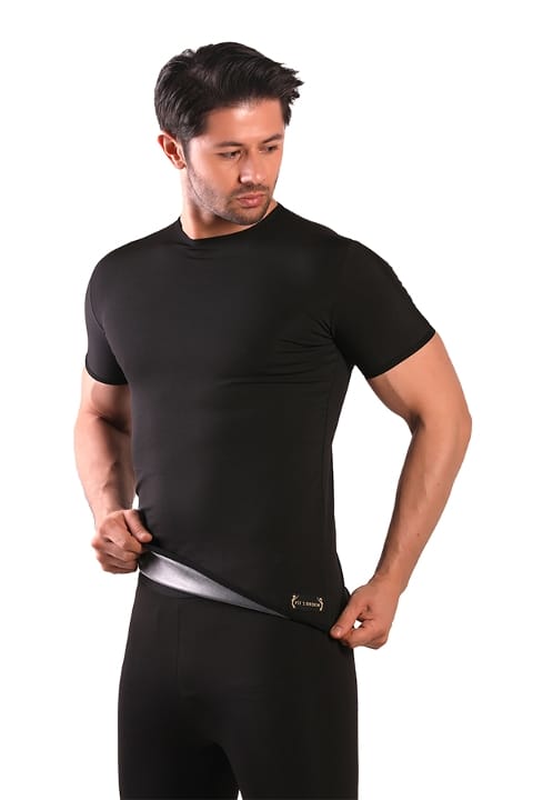 Pera Fitol Ribana Kesim Termal Sauna Kısa Kol Erkek Atlet Pera Fitol 9053 - Görsel 4