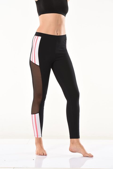 Yüksek Bel Elastan Kadın Tayt Derya 0584 - Siyah