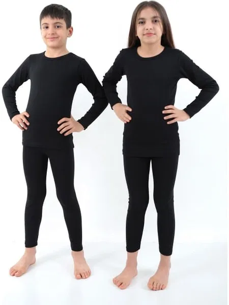 Termal Anti-Alerjik Çocuk Pijama Takımı Tutku 004 - Siyah