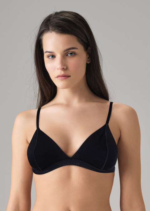 Dantel Detaylı Üçgen Dolgusuz Pamuklu Sütyen Doreanse 5544