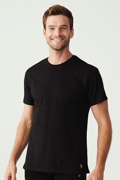 Pamuklu Ribana Yuvarlak Yaka Erkek Atlet Us. POLO 90002 - 2