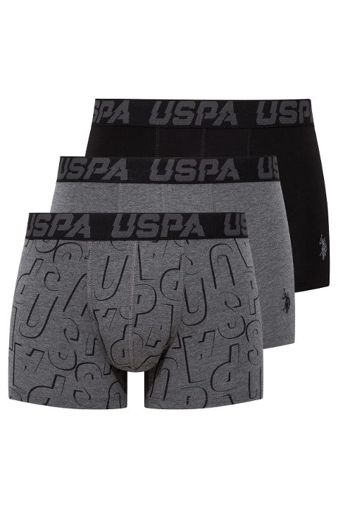 Pamuklu Dikişli 3'lü Boxer Seti Us. POLO Assn. 80496
