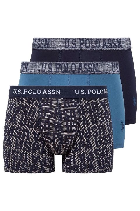 Pamuklu Esnek Bel Lastiği Erkek Boxer Us. POLO Assn. 80503