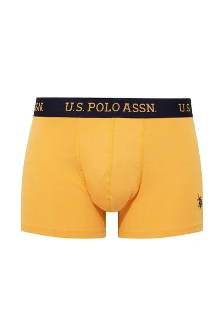 Pamuklu Esnek Bel Lastiği 3'Lü Erkek Boxer U.S. Polo Assn. 80497 - Lacivert