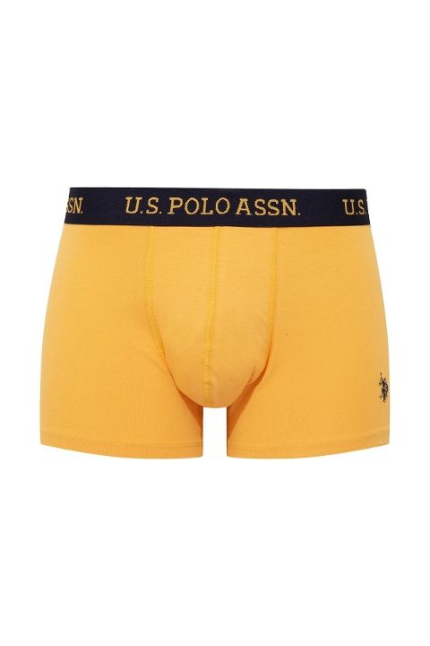 Us. POLO Assn. Pamuklu Esnek Bel Lastiği 3'Lü Erkek Boxer U.S. Polo Assn. 80497 - Görsel 3