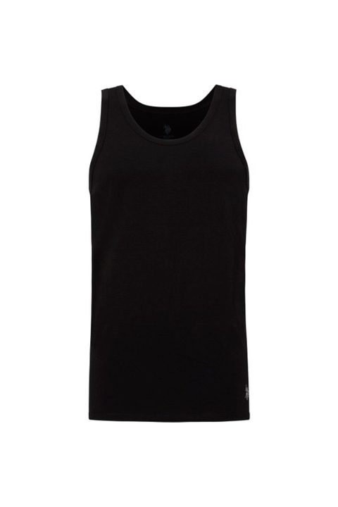 Pamuklu Ribana Erkek Atlet Siyah Us. POLO Assn. 90000 - Siyah