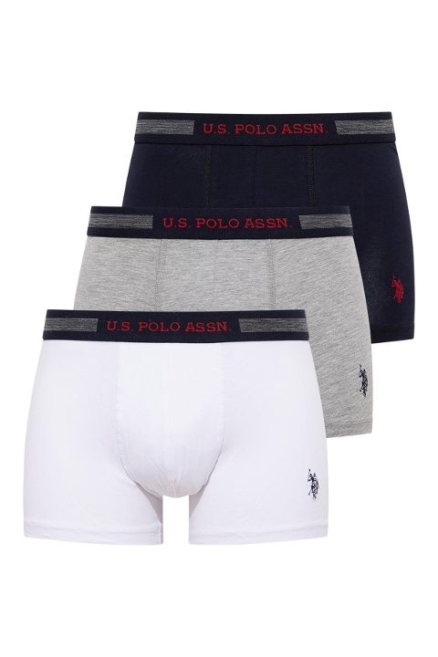 Esnek Bel Lastiği ve Modal Kumaşlı Erkek Boxer U.S. POLO Assn. 90004 - Lacivert