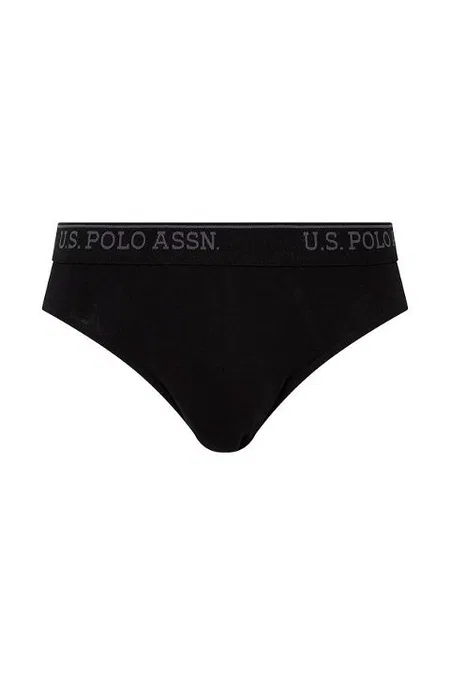 Pamuklu Lastikli Erkek Slip Takımı Us. POLO Assn. 90003 - Siyah