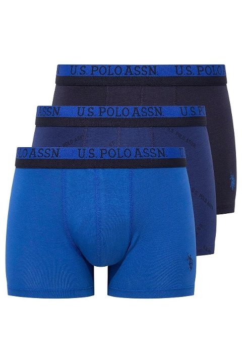 Esnek Bel Lastiği ile Modal Boxer U.S. Polo Assn. 80522 - Mavi