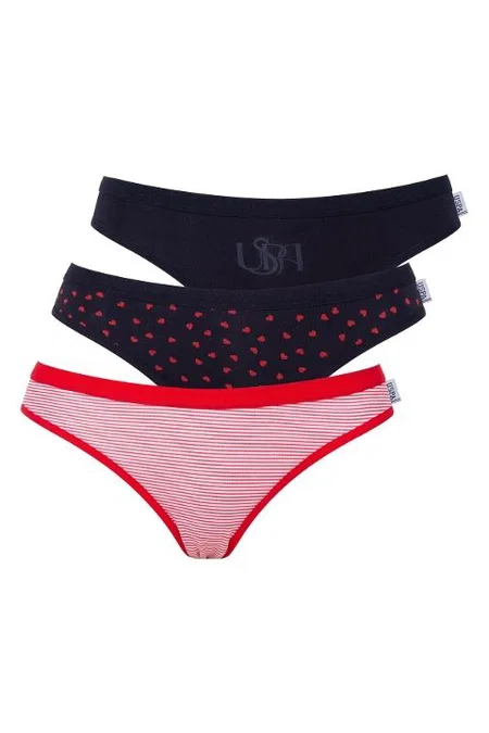 Pamuklu 3'lü Slip Külot Seti Us. POLO Assn. 66425 - Görsel