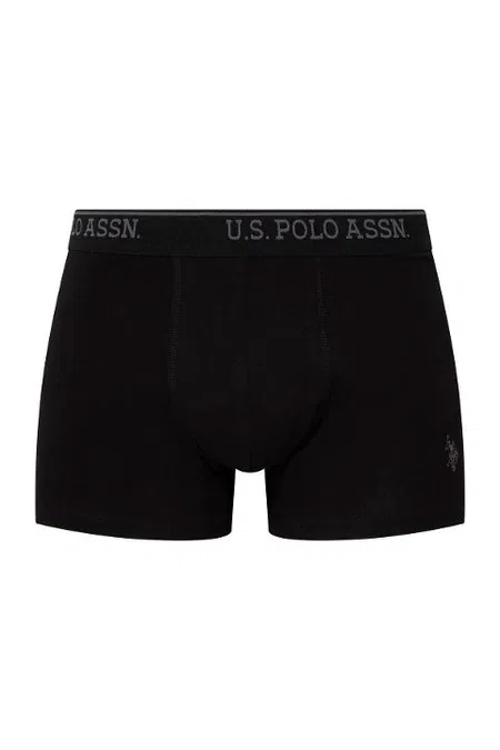 Pamuklu Düz Dikişli Erkek Boxer U.S. Polo Assn. 90005 - Siyah