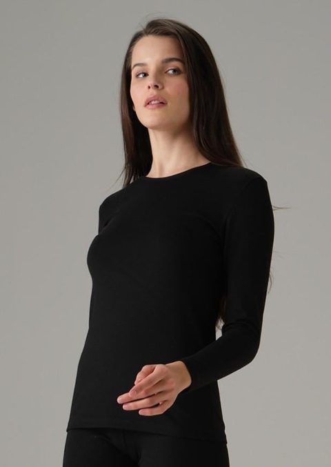 Uzun Kollu Termal Kadın T-Shirt Nefes Alabilir Somon Doreanse 8572