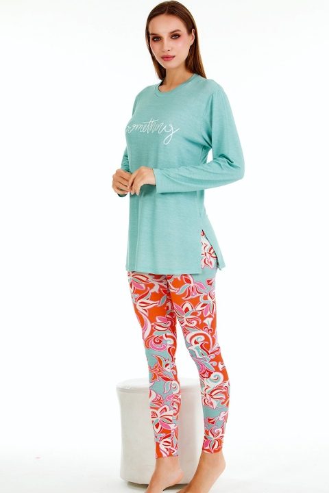 Lady Uzun Kollu Tayt Pijama Takımı Lady 11643