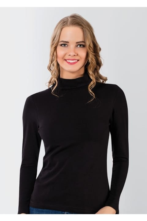 Yüksek Pamuklu Yarım Balıkçı Kadın Body Donex 3227