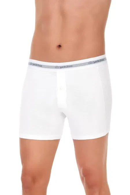 Pamuklu Uzun Paçalı Boxer 3'lü Paket Yıldız 110 - Beyaz